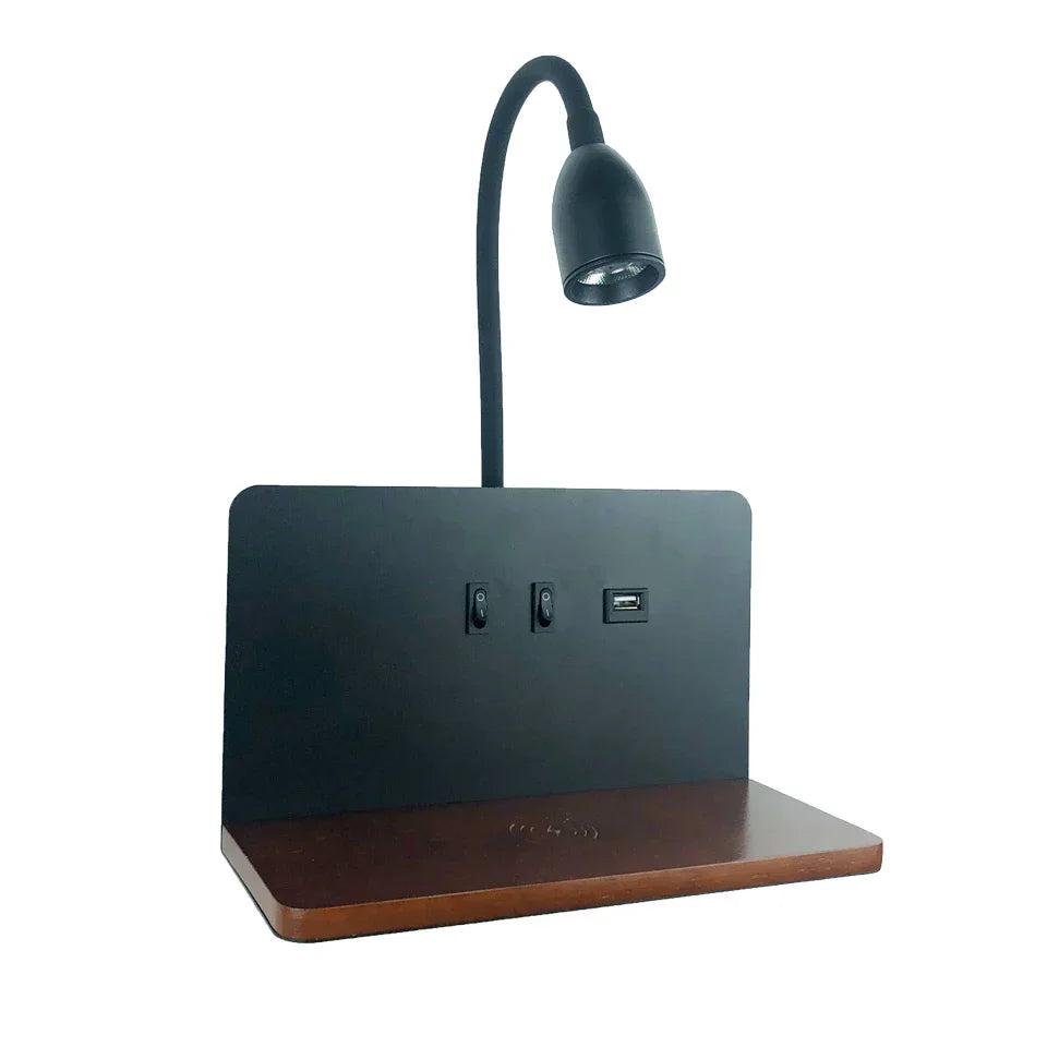 LED Wall Lamp with USB Socket