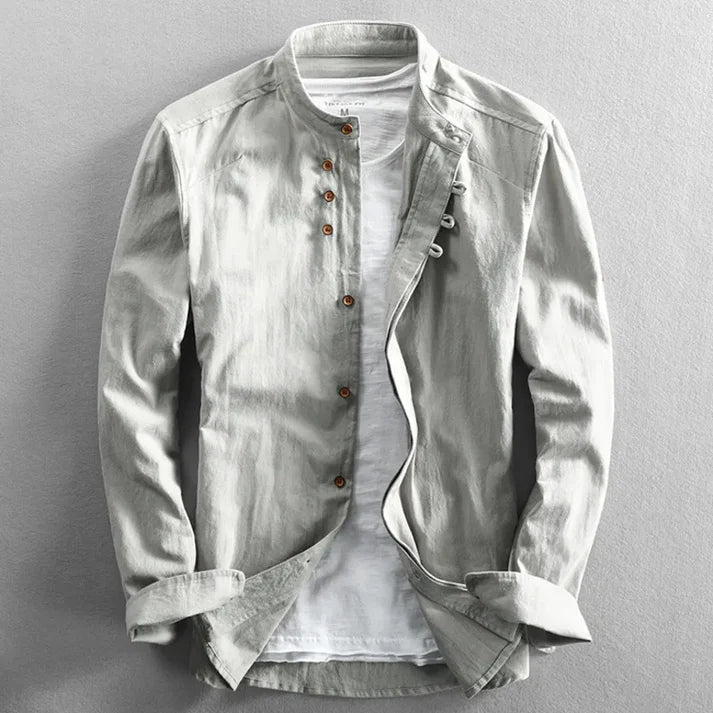 Men's Japanese Shirt with Dragon Print