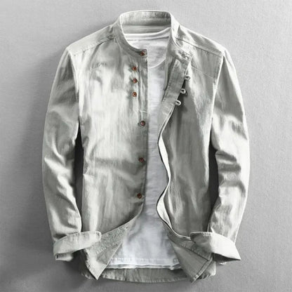Men's Japanese Shirt with Dragon Print