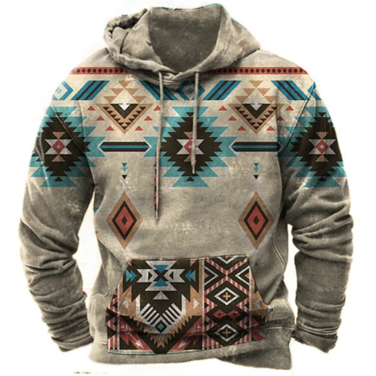 Colorful and Comfortable Printed Streetwear Hoodie