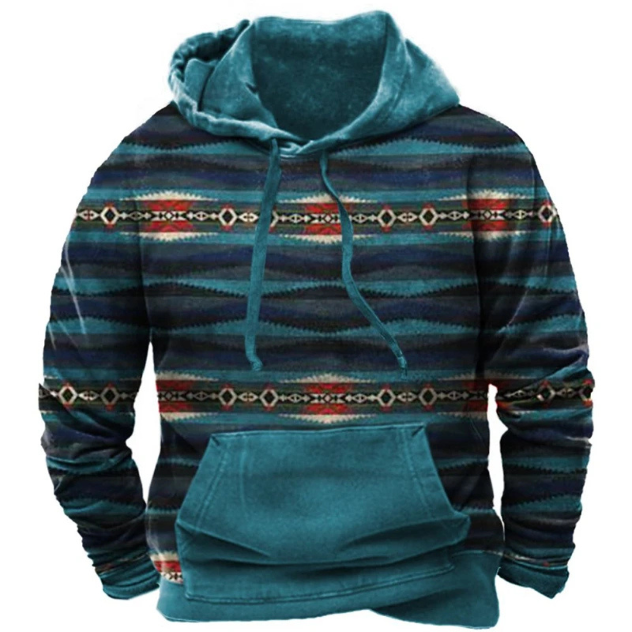 Colorful and Comfortable Printed Streetwear Hoodie