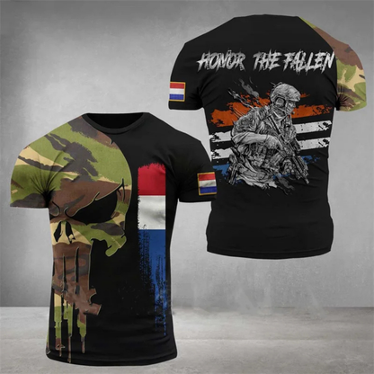 Men's Military Style Camouflage Army T-Shirt