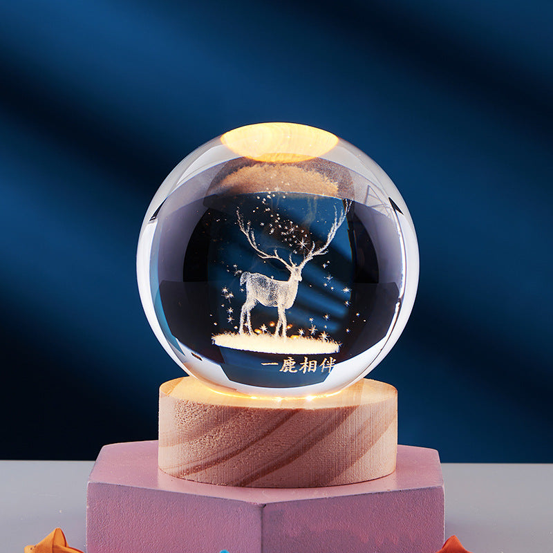 Elegant Crystal Night Lamp