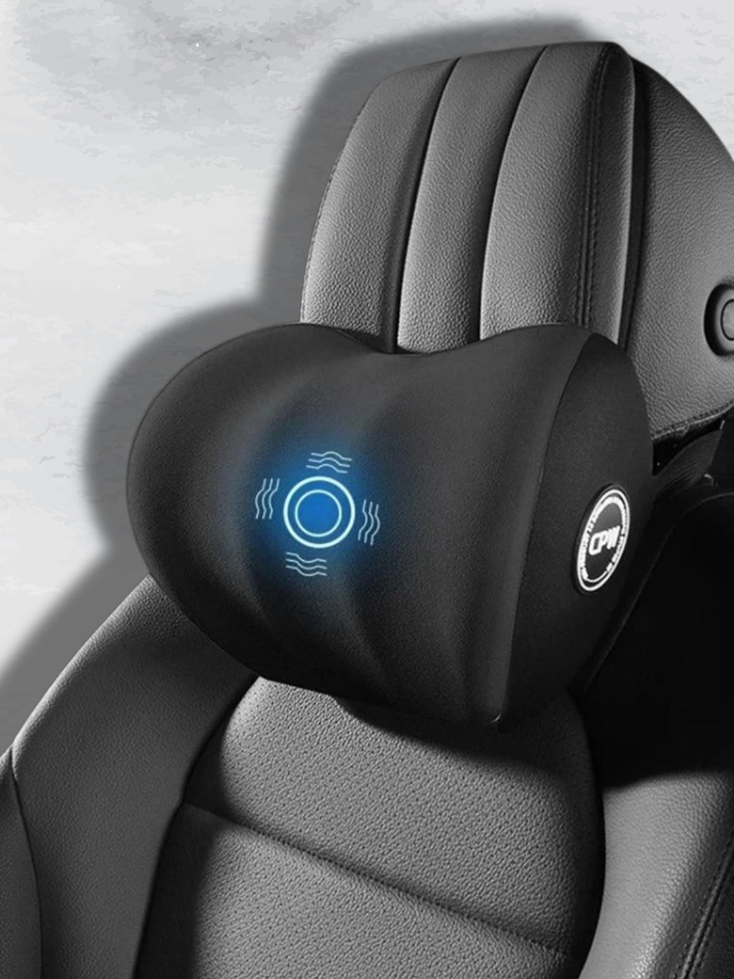 Car Massage Cushion with Vibrations and Adjustable Headrest