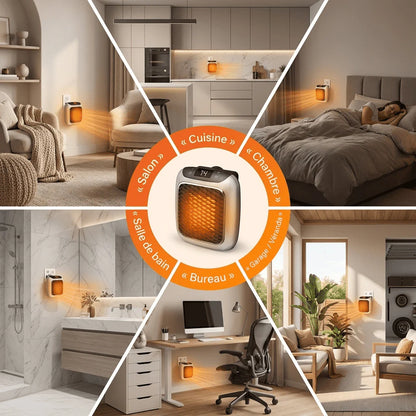 Marcherelle™ – Portable Electric Heater 800W Low Consumption
