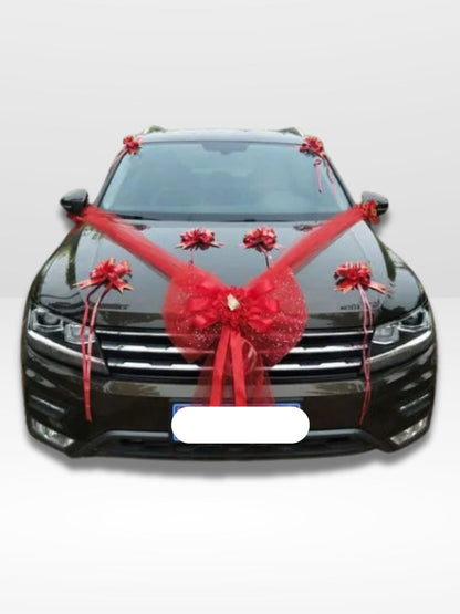 Elegant and Romantic Wedding Car Decoration