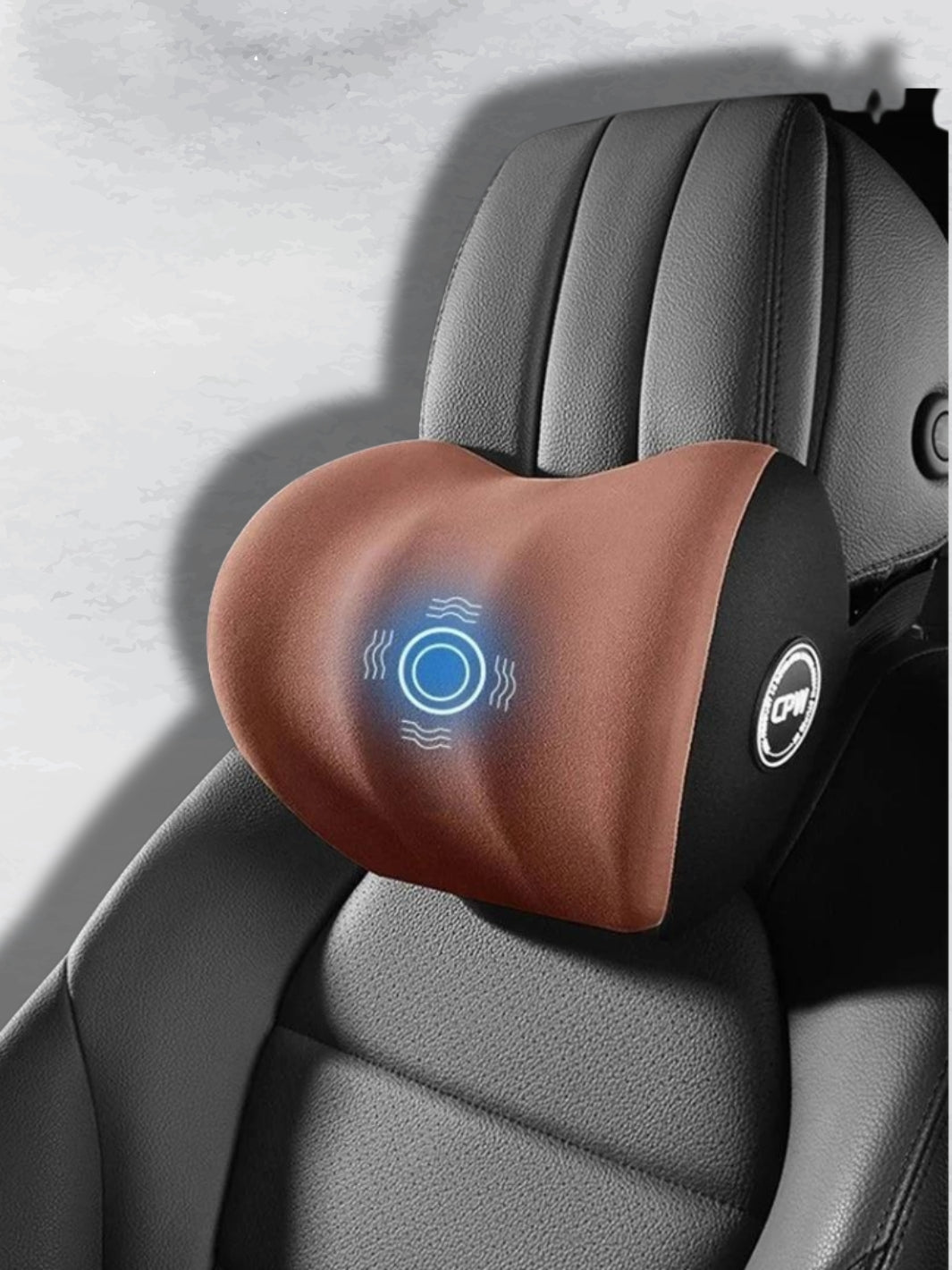 Car Massage Cushion with Vibrations and Adjustable Headrest