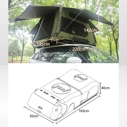 Self-Supporting Car Roof Tent