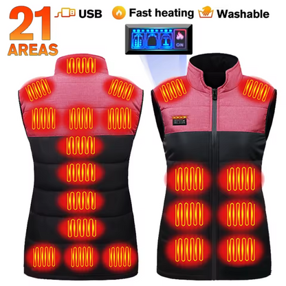 Electric Heating Vest with Adjustable Heat