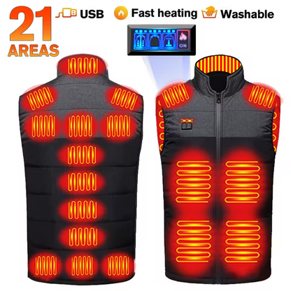 Electric Heating Vest with Adjustable Heat