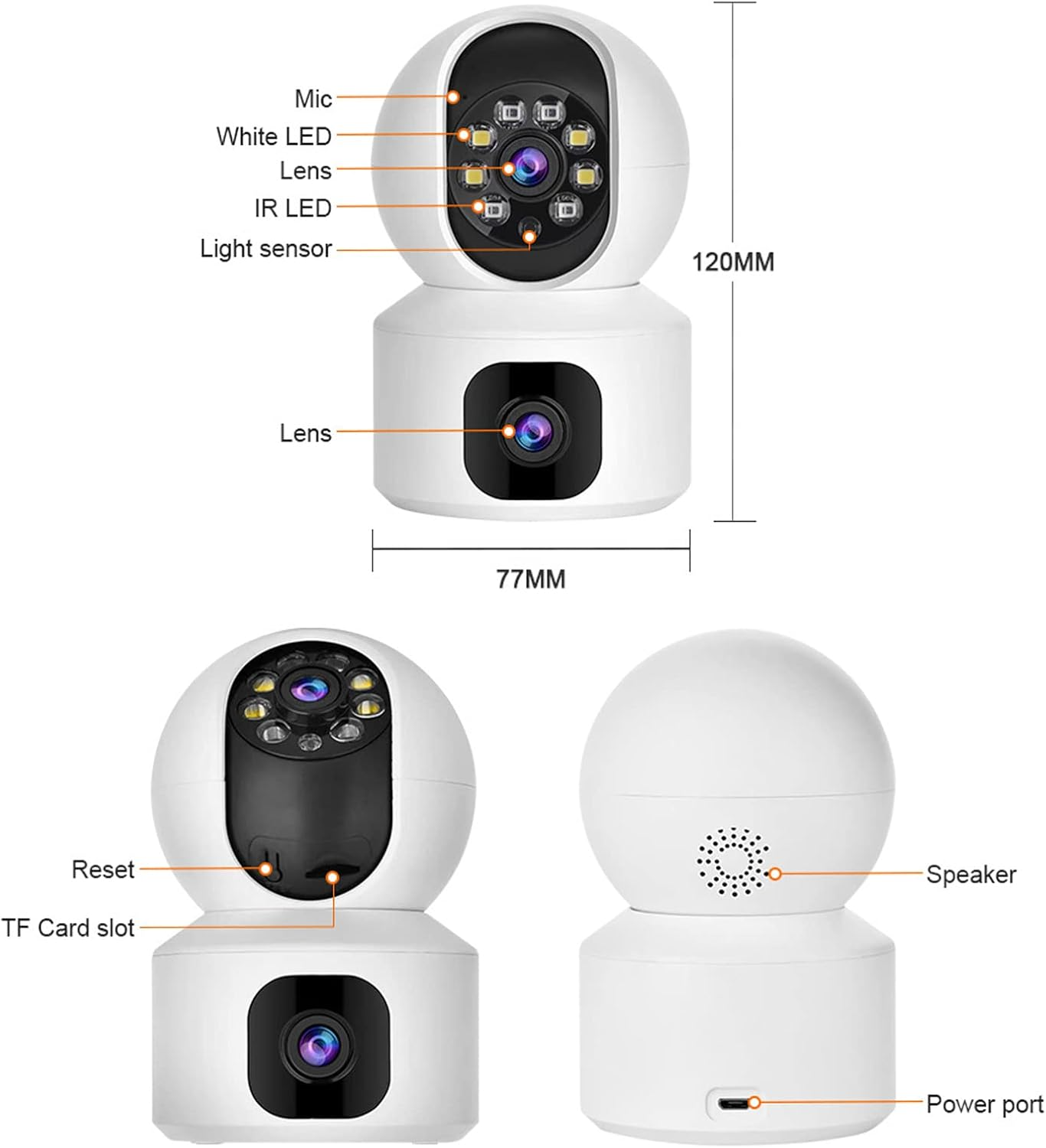 Marcherelle™ – WiFi Security Camera with Dual Lens HD Vision