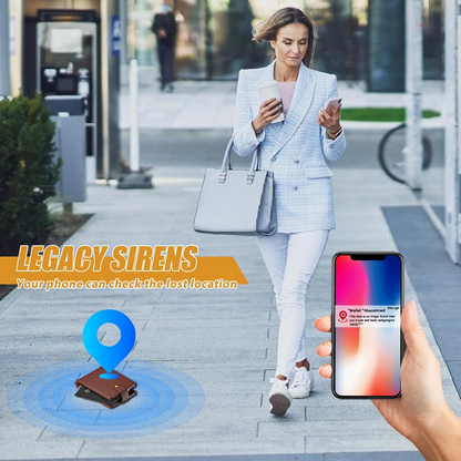 Marcherelle™ – Rechargeable Portfolio Tracking Card, Compatible with Apple Find My