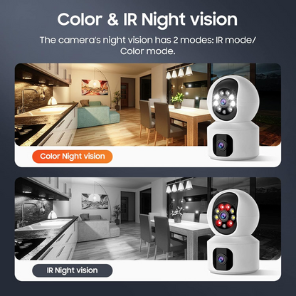 Marcherelle™ – WiFi Security Camera with Dual Lens HD Vision