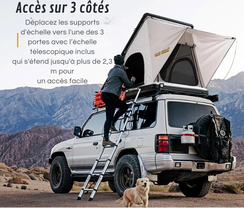High Rigidity Roof Tent for Comfortable Camping
