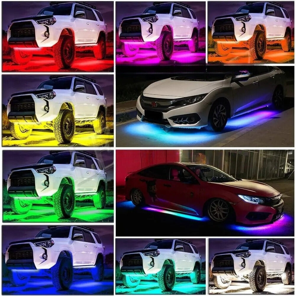Futuristic Design Under-Car LED Lamp