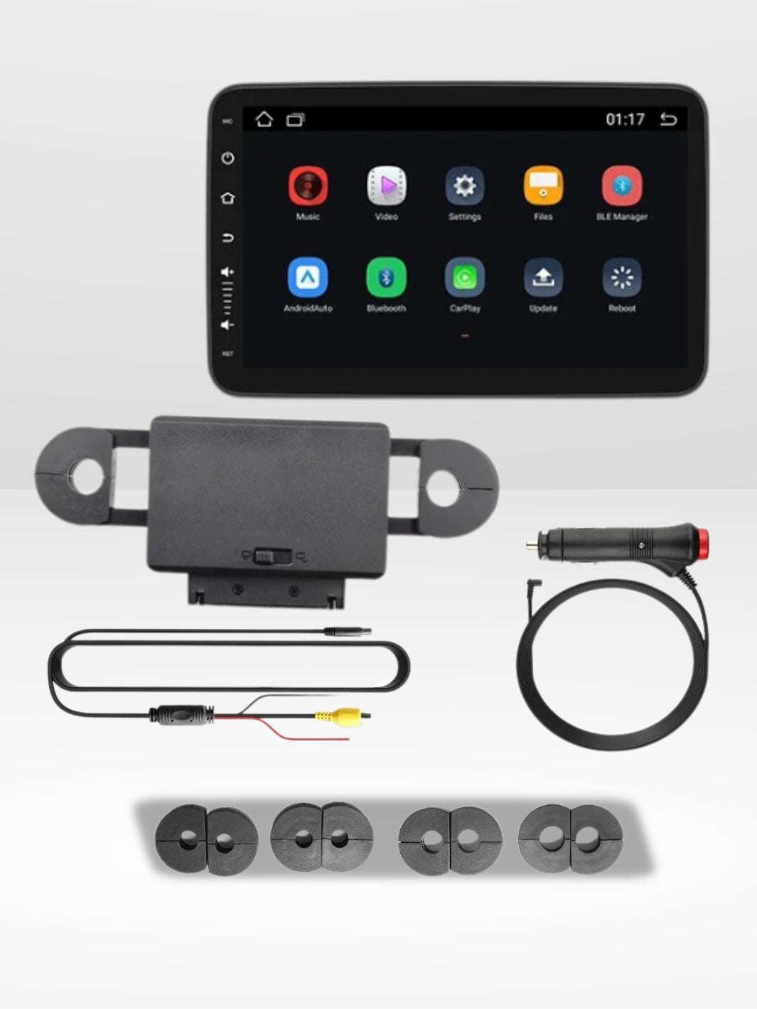 Portable Bluetooth Car Screen with Headrest