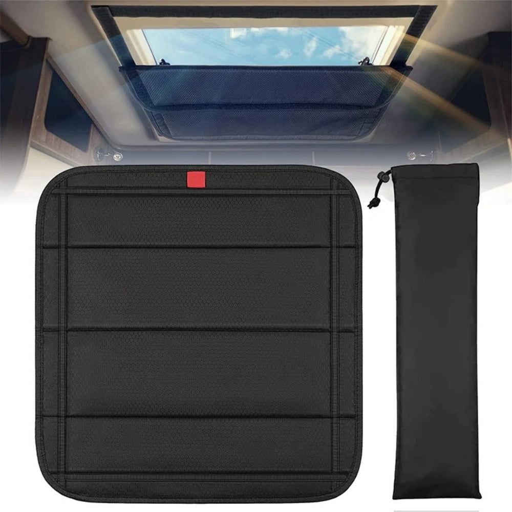 Rolled and Stylish Caravan Window Shade