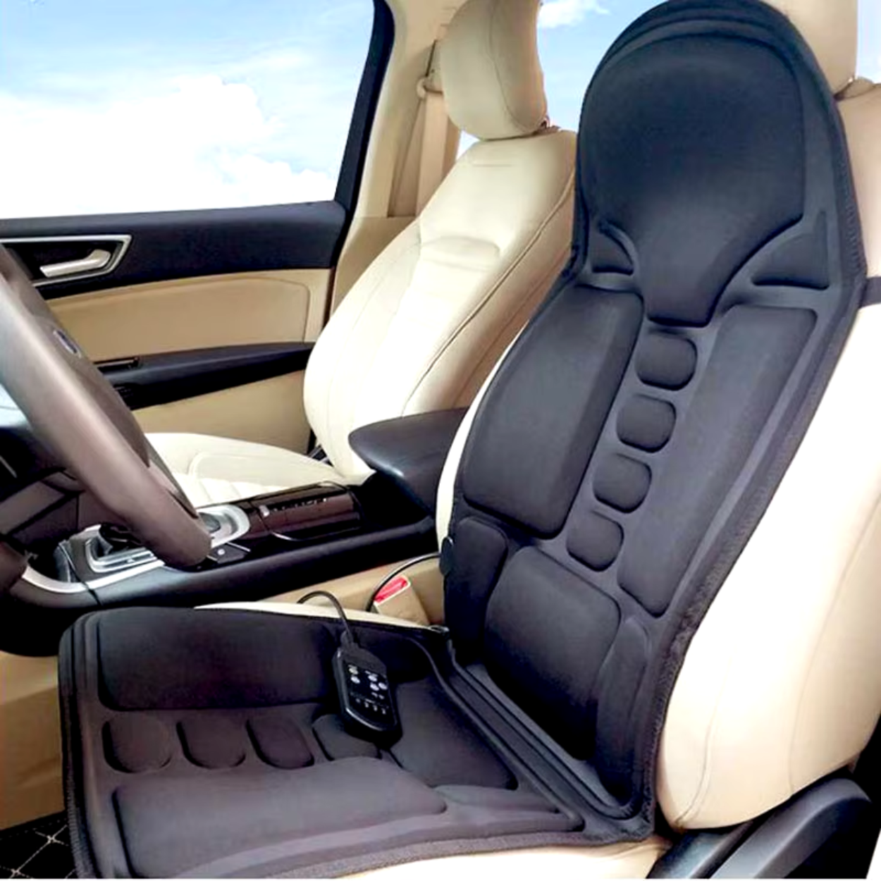 Heated Massage Cushion with Shiatsu Function