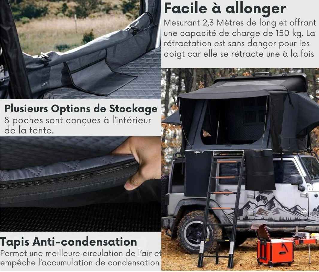 4-Person Roof Tent for Car Camping